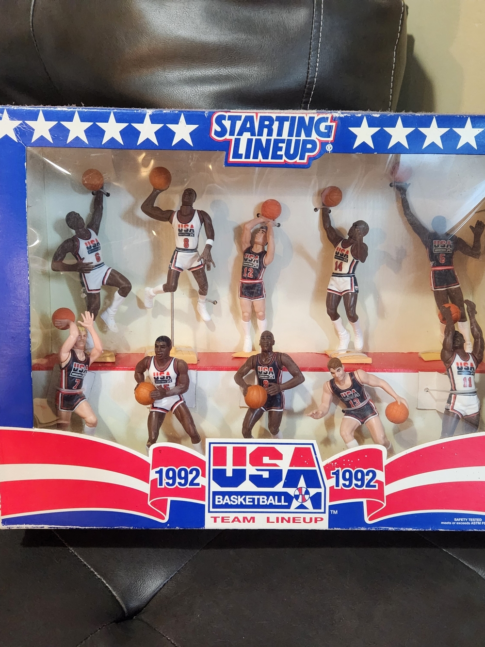 Starting Lineup 1992 USA Basketball Team Figurine Set - Blue/Red